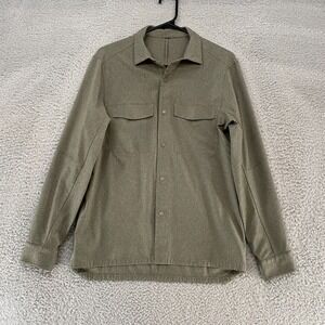 lululemon athletica Olive Green Casual Button-Down Shirt